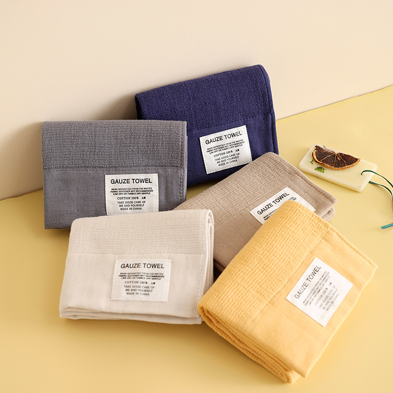 Cloth Face Mask Washable - 2/5 Stuks Katoenen Badhanddoeken Set Effen