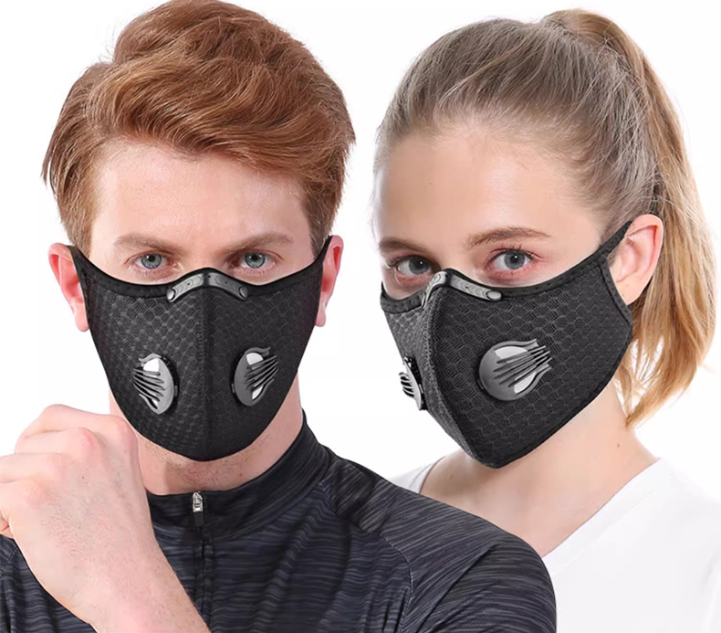Dust Mask Construction - Fietsmasker, sportief, wasbaar, herbruikbaar, met filter,