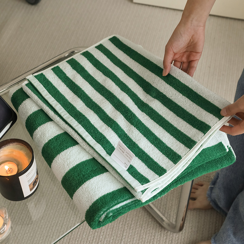 Cloth Face Mask Washable - Streep Pure Handdoeken Absorberende Handdoeken Voor