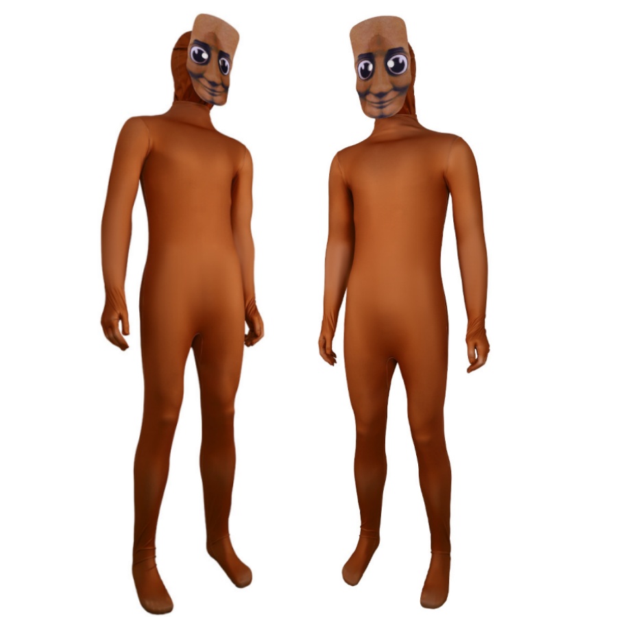 Kids Face Mask - Geel bodysuit party cosplay kostuum volwassen