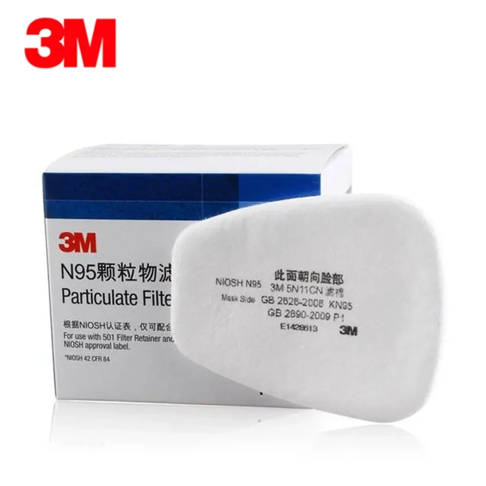 Dust Mask Construction - 10 stks/doos 3M 5N11 Katoen Filters