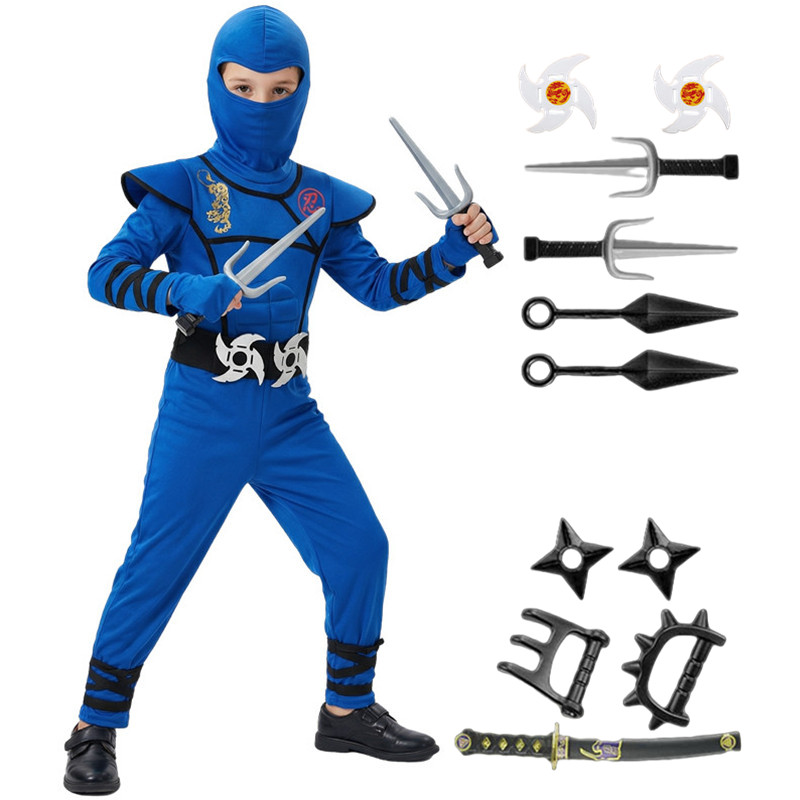 Zwart en blauw Ninja-kostuum v - Black Face Mask Pack recensie en prijs