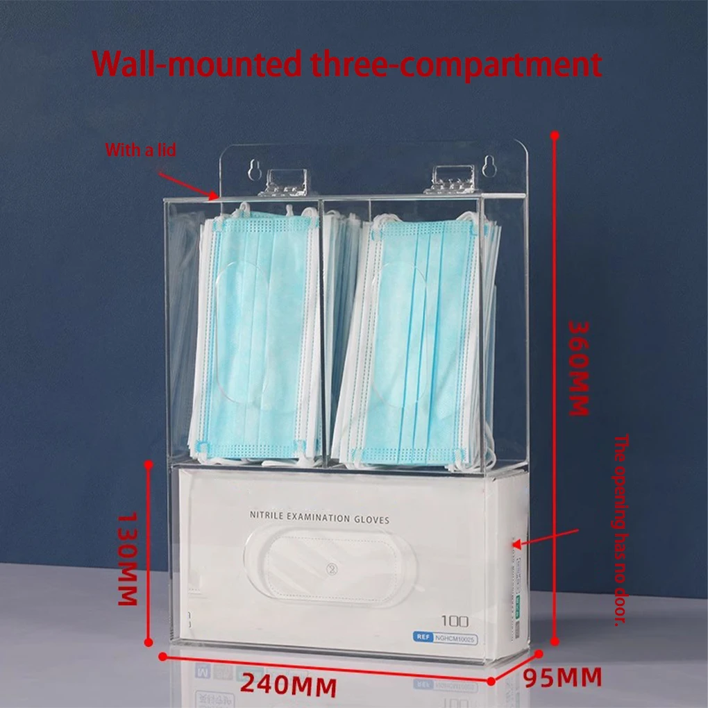 3 roosters acryl handschoenhou - Face Mask Storage Box recensie en prijs