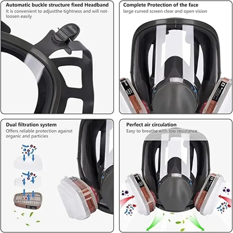 Groot formaat 6800 gasmasker,  - Kn95 Respirator Mask recensie en prijs