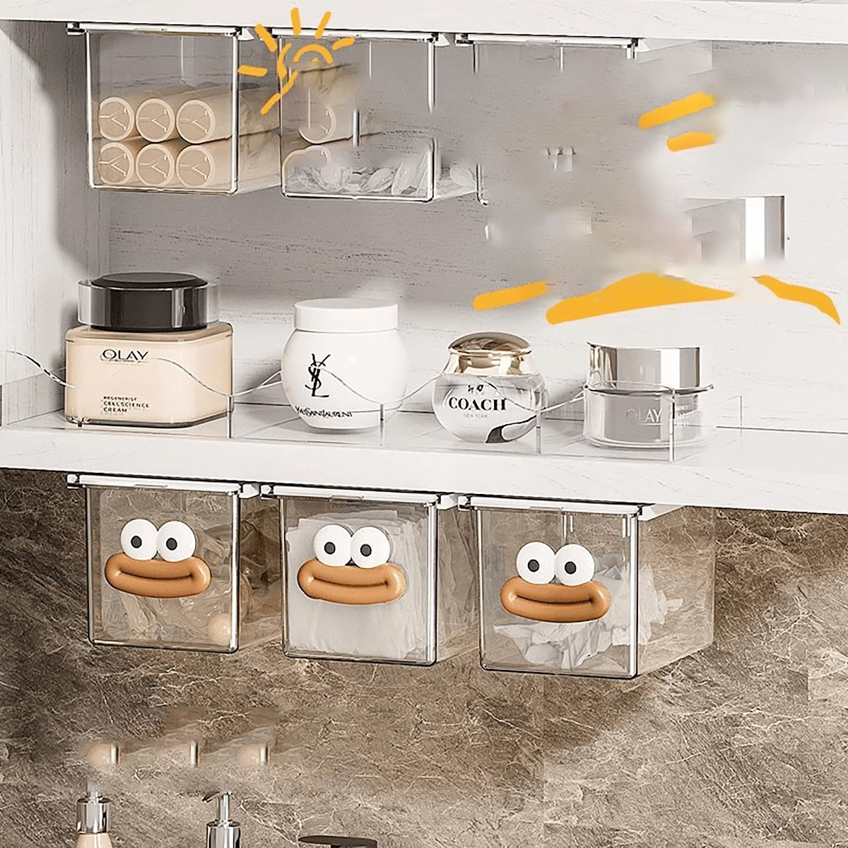 Transparante badkamer katoenen - Face Mask Storage Box recensie en prijs