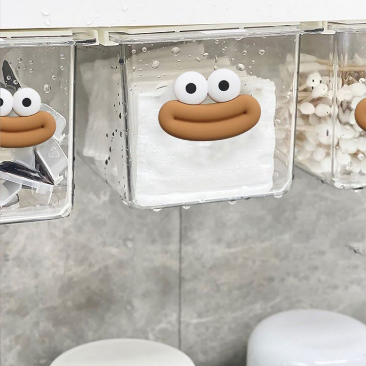Transparante badkamer katoenen - Face Mask Storage Box recensie en prijs