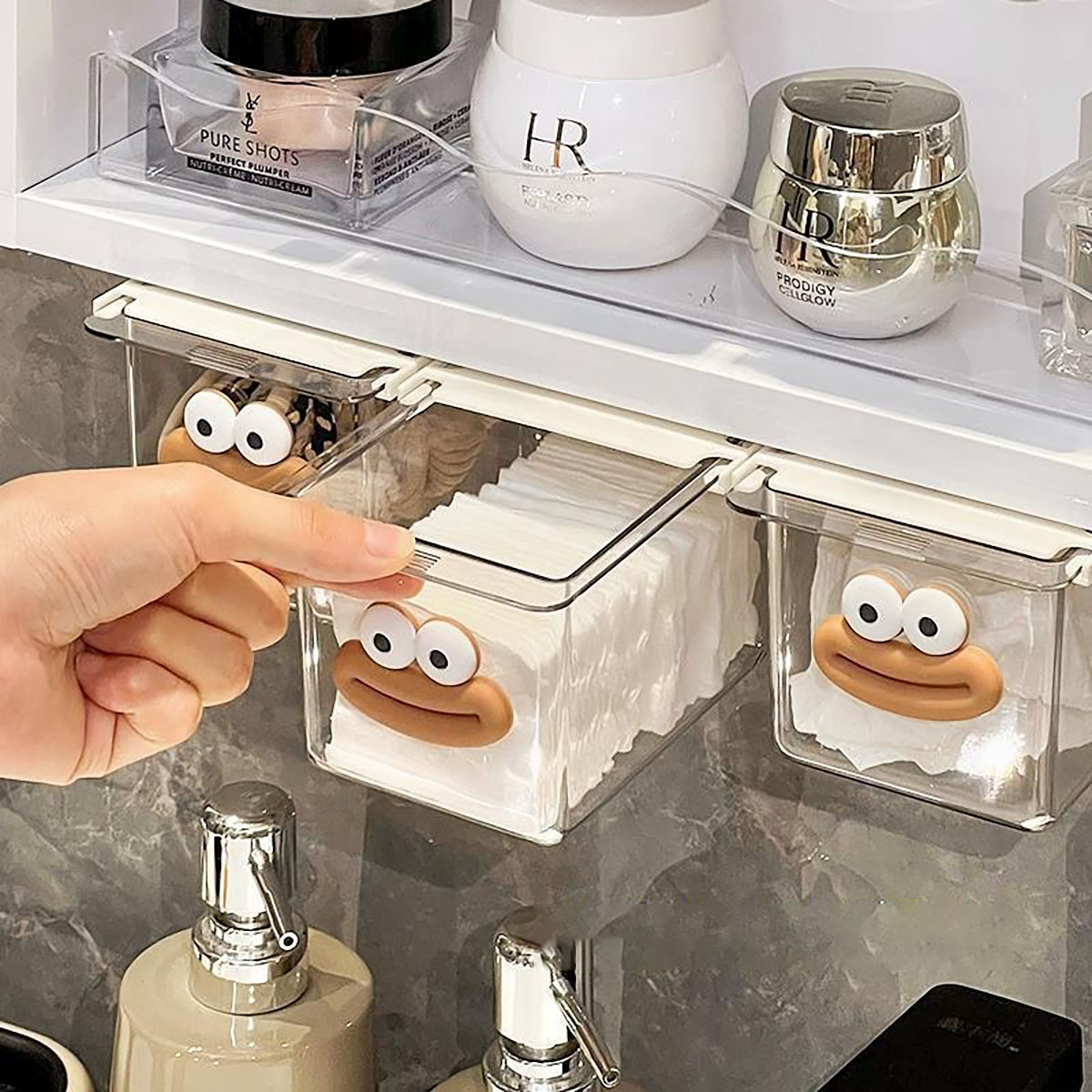 Transparante badkamer katoenen - Face Mask Storage Box recensie en prijs