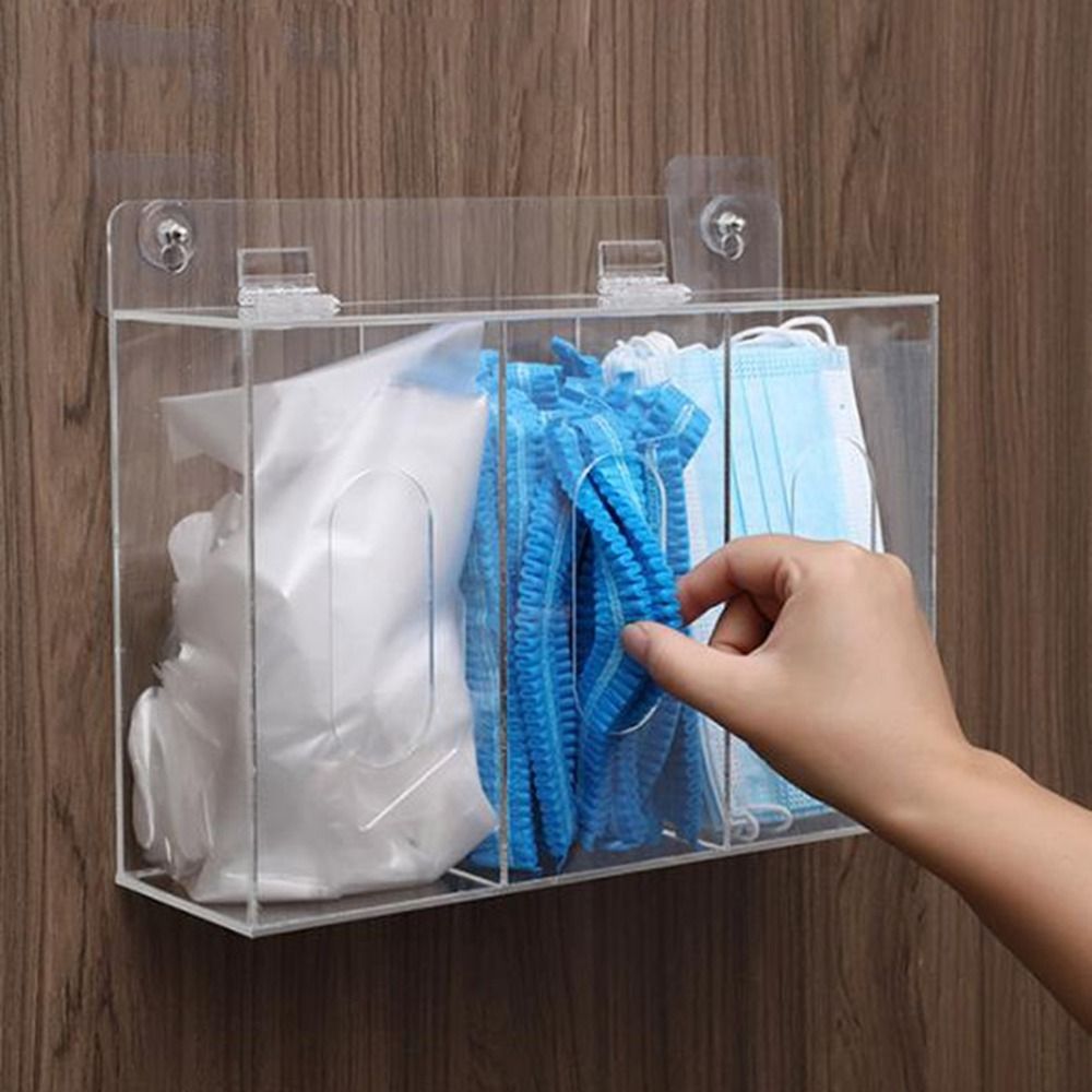 1/2/3 Grids Acryl Handschoenho - Face Mask Storage Box recensie en prijs