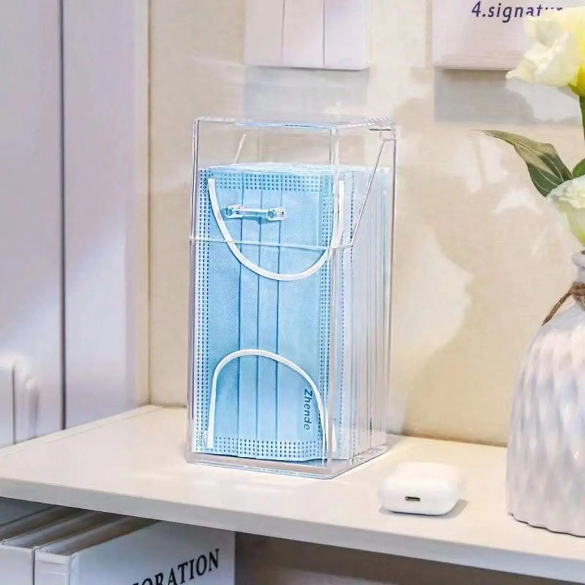 1/2 stuks-transparante maskero - Face Mask Storage Box recensie en prijs